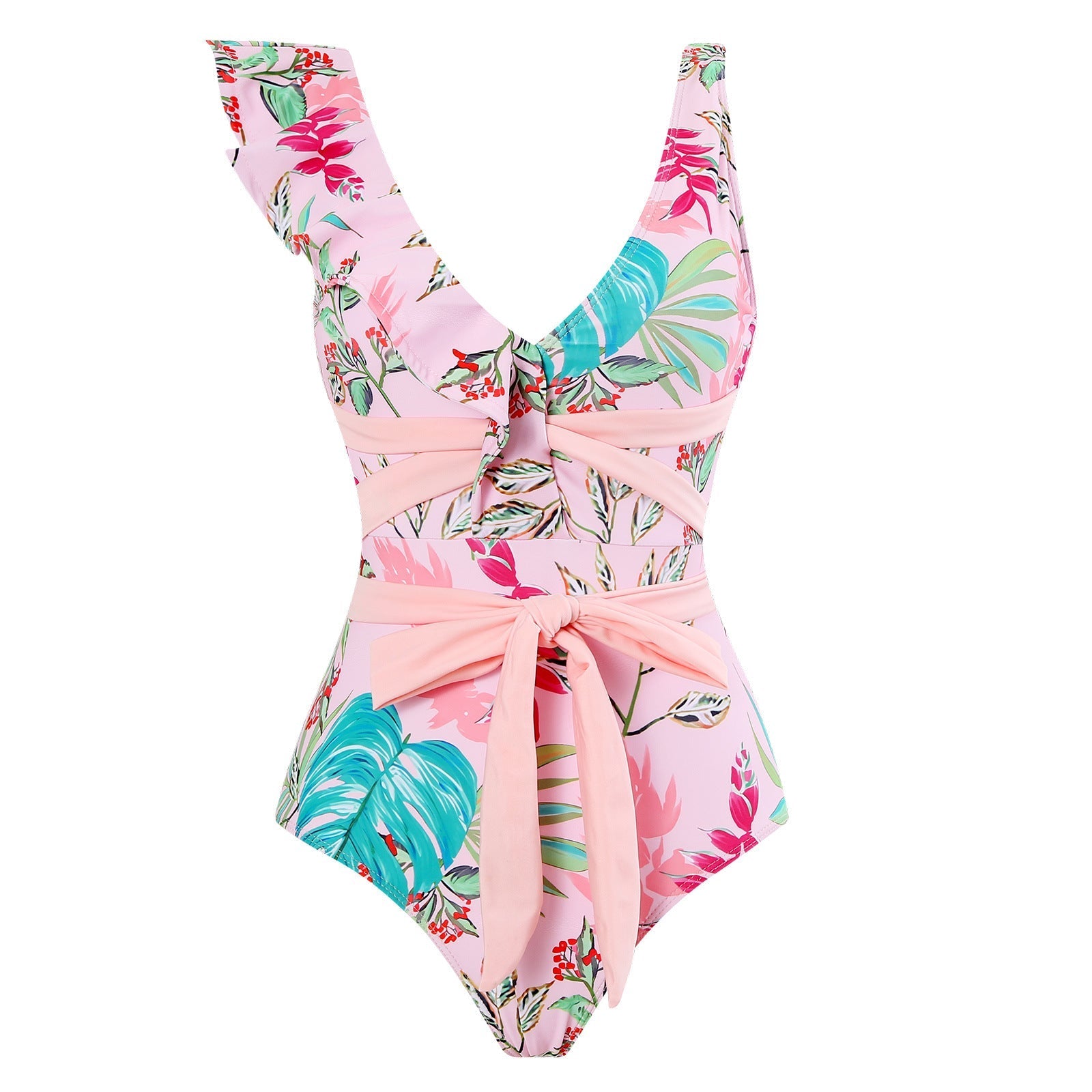 Siamese Conservative Flying Edge Covering Belly Thin Sexy Skirt Swimsuit Women Wrap Skirt Set Women Bella Mia