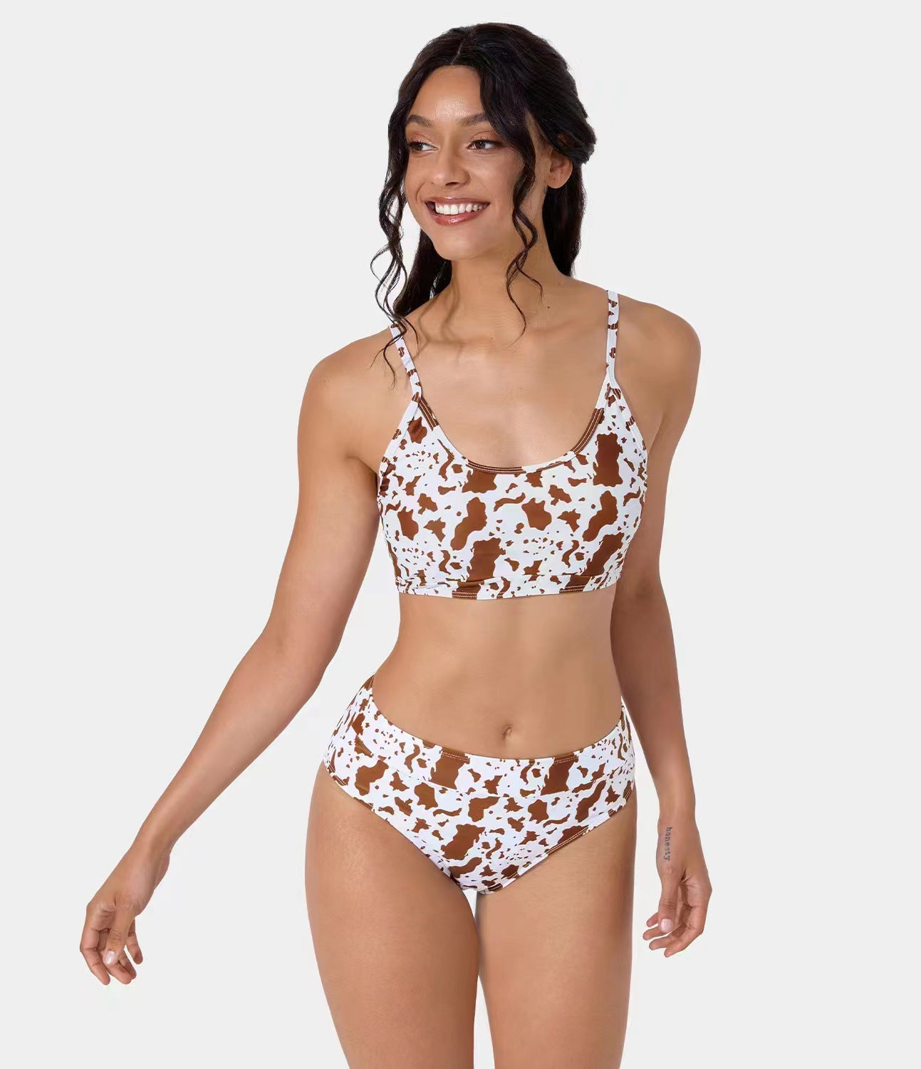 Split Beach Swimsuit Cow Print Sexy Beach Bikini Swimsuit Women Bella Mia