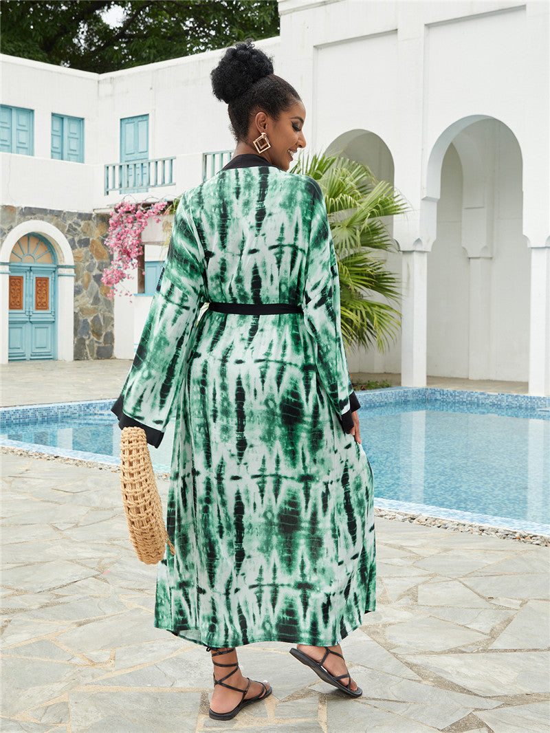 Blooming Beach Blouse Sexy Cardigan Sun Protection Shirt Holiday Dress Beach Cover Up Bella Mia