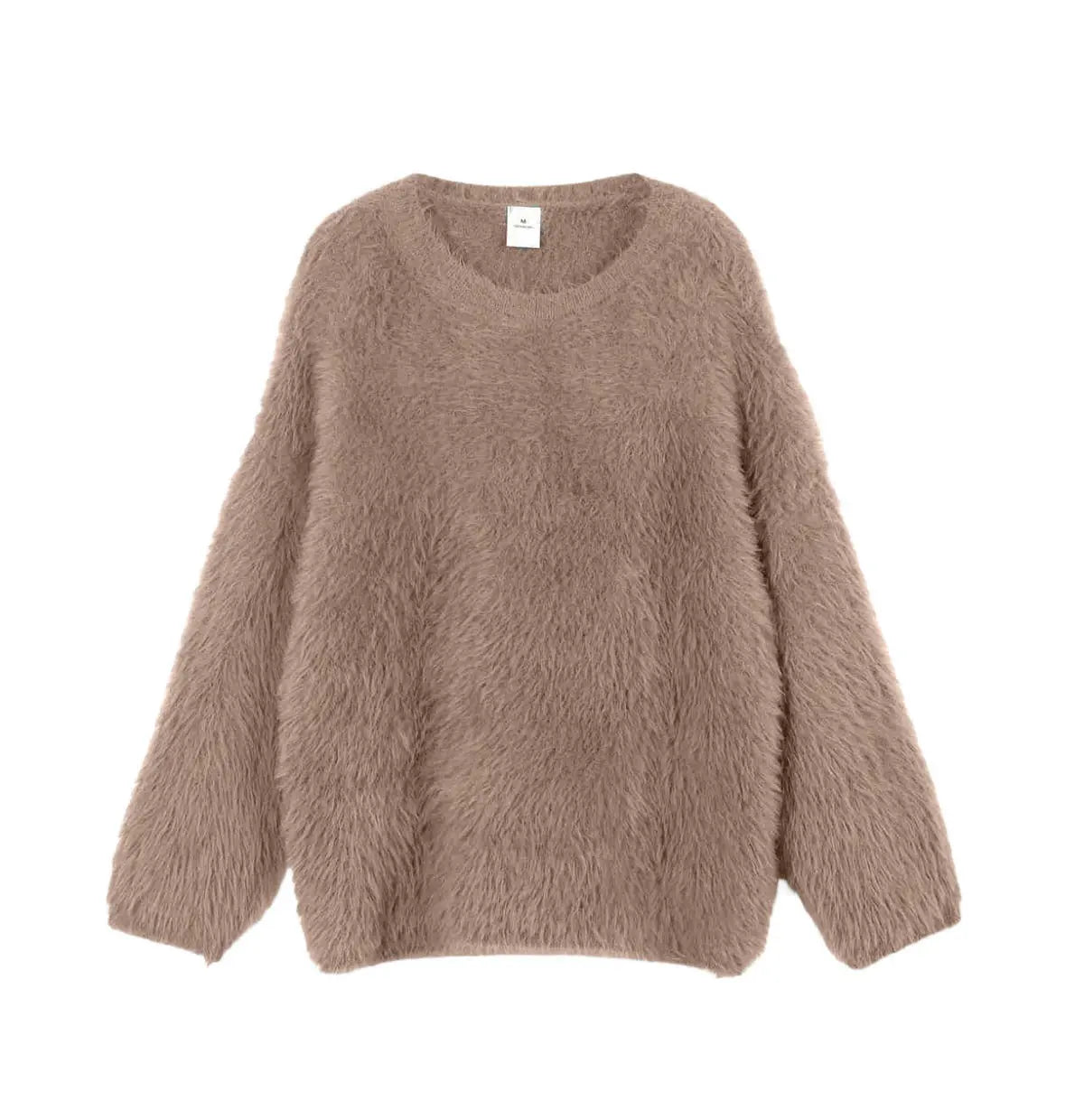 Color Imitation Marten round Neck Sweater Women Wind Soft Knitted Basic Bella Mia