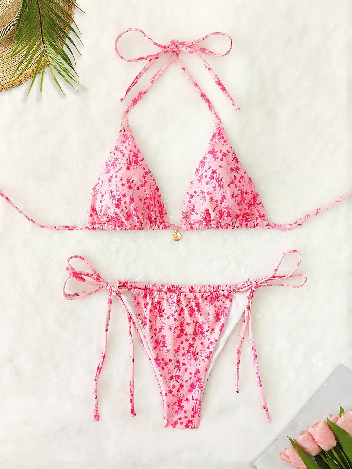 Bikini Triangle Cup Lace up Starfish Accessories Sexy Split Bikini Swimsuit for Women Bella Mia