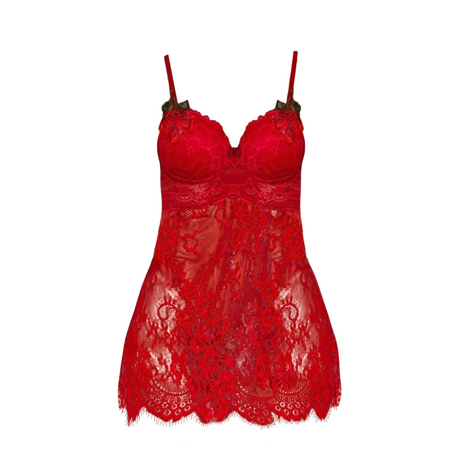 Sexy Mesh Dark Grain Thin Transparent Nightdress Sexy Suit Bella Mia