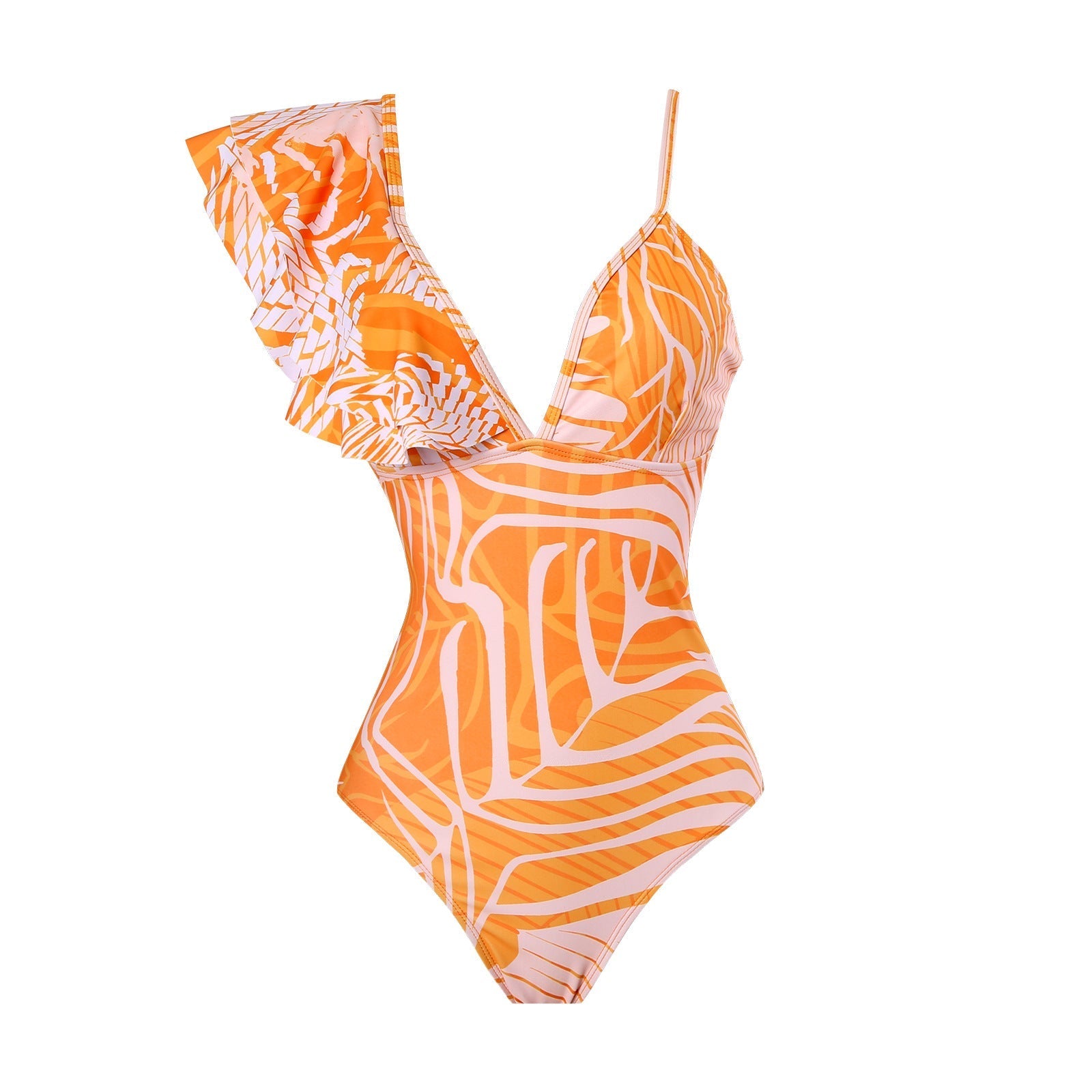 Sexy Swimsuit Women Spring One Shoulder Swimsuit Chiffon Split Beach Skirt Set Bella Mia