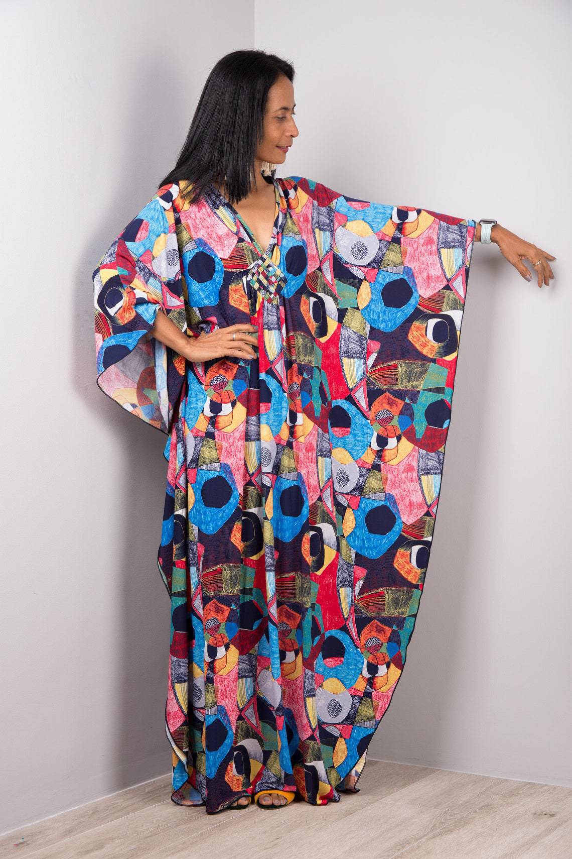 Polyester Printed Loose Weave Robe Vacation Casual Beach Bikini Cover 42 Colors Bella Mia