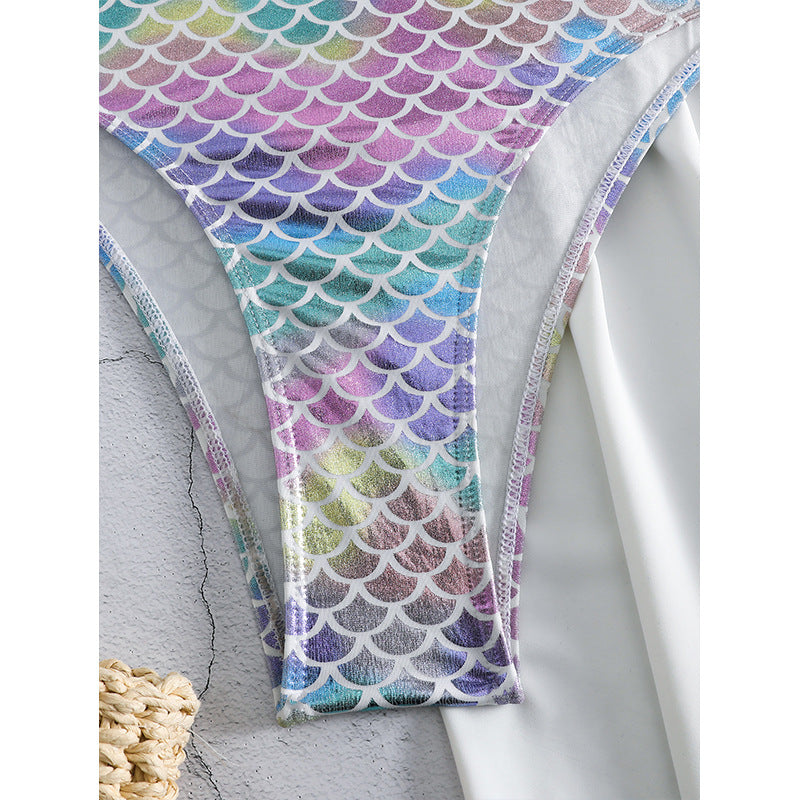 Bronzing Scale Sexy Jumpsuit One Piece Swimsuit Women Bella Mia