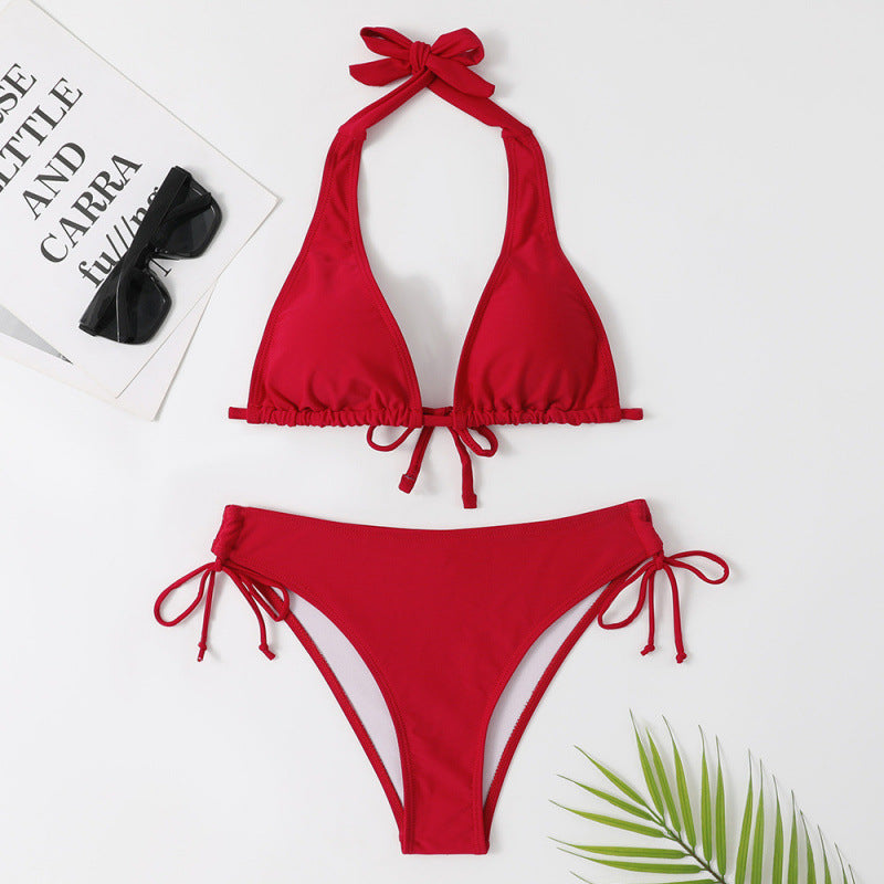 Swimsuit Women Strap Bikini Sexy Swimsuit Solid Color Bikini Swimsuit Bella Mia