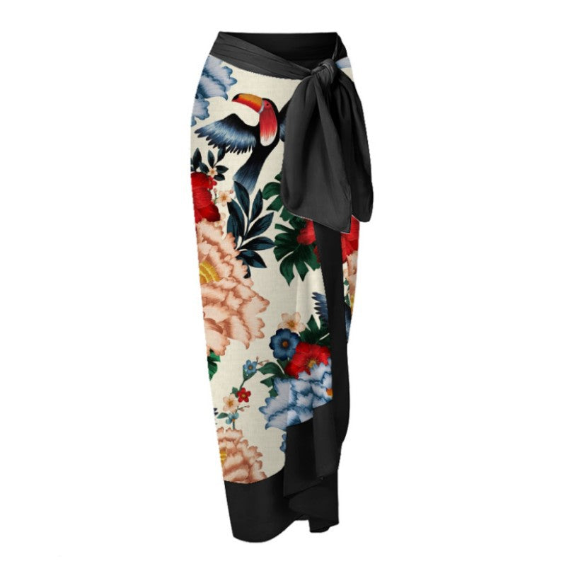 Women One Piece Swimming Sexy Print Two Piece Skirt Popular Swimsuit Bikini Bella Mia