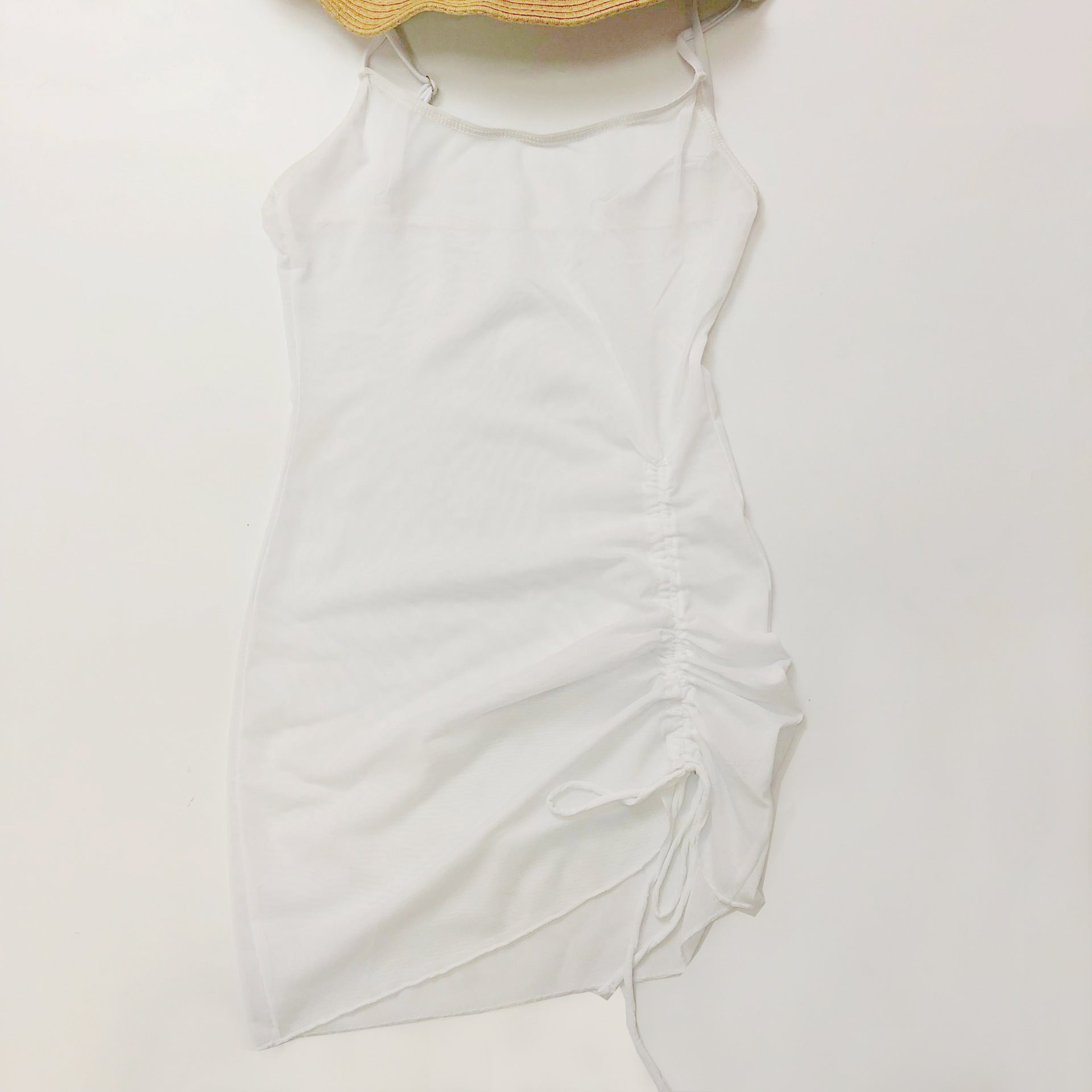 Women Swimsuit Beach Sun Protection Clothing Mesh Beach Cover up Bikini Three Piece