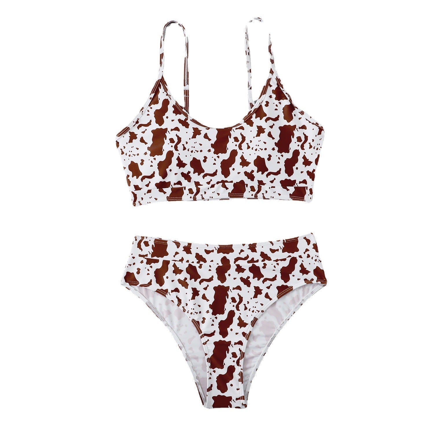 Split Beach Swimsuit Cow Print Sexy Beach Bikini Swimsuit Women Bella Mia