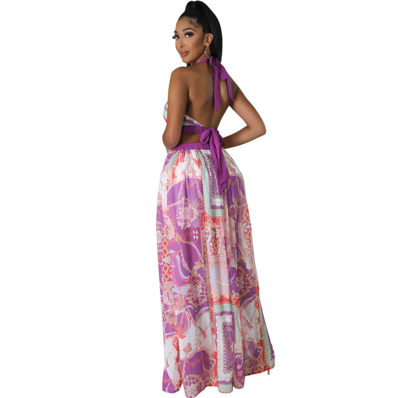 Dress Summer Women French Maxi Dress High Sense Sleeveless Sexy