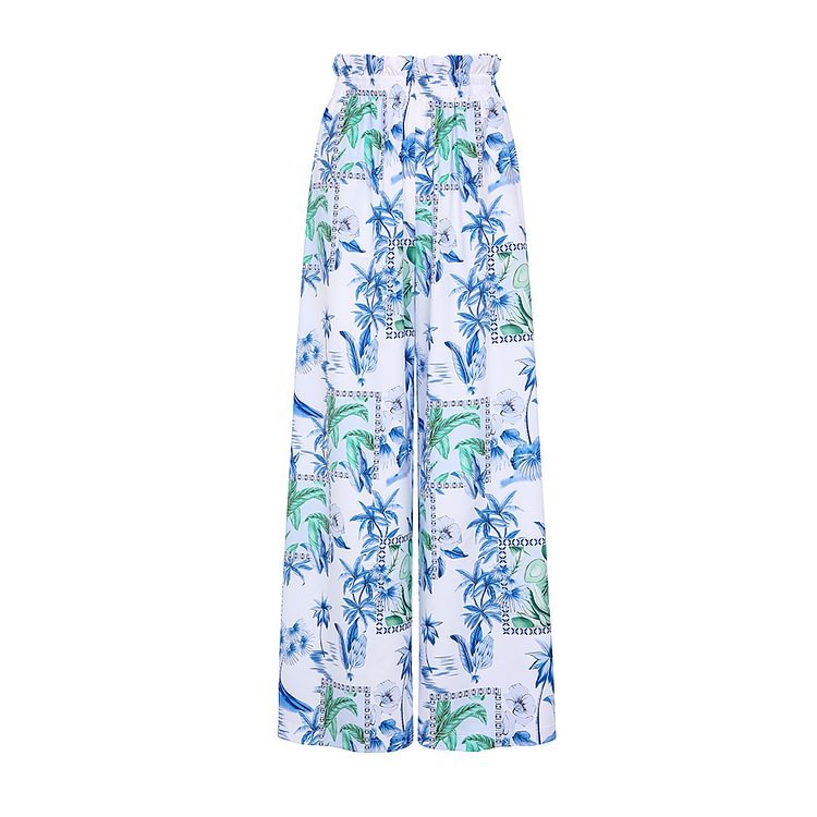 Summer Lotus Leaf Sleeve Split Swimsuit Women Seaside Vacation High Waist Thin Bikini Bella Mia