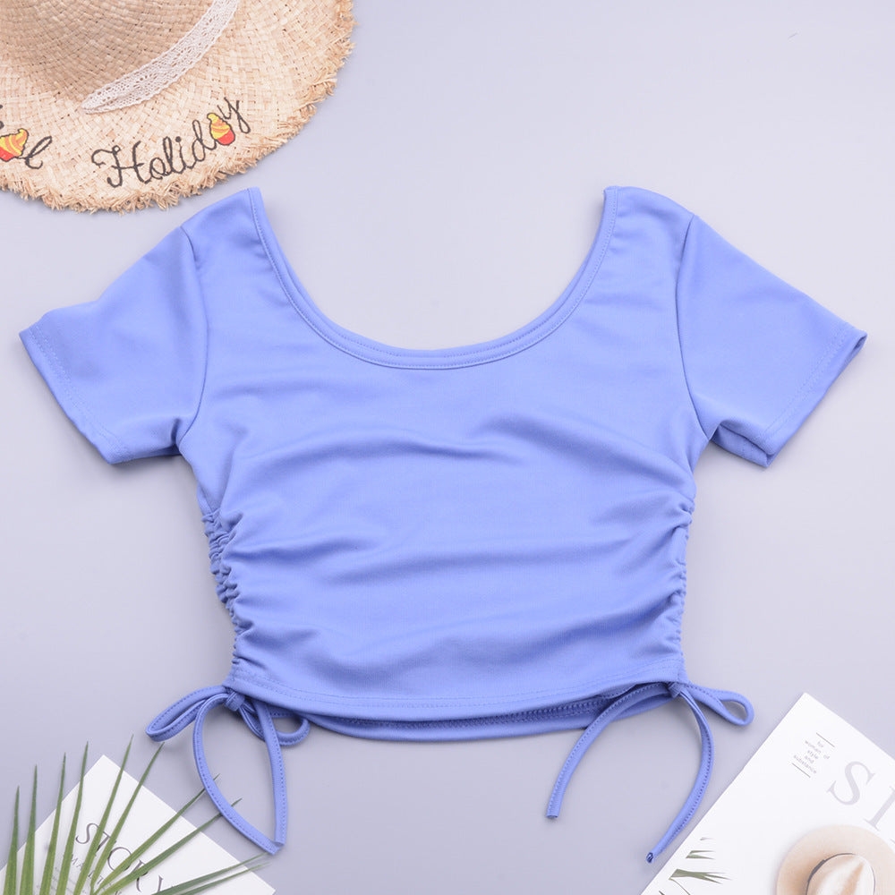 Beach Holiday Solid Color Linen Modal Comfortable Women Adjustable Top Bella Mia