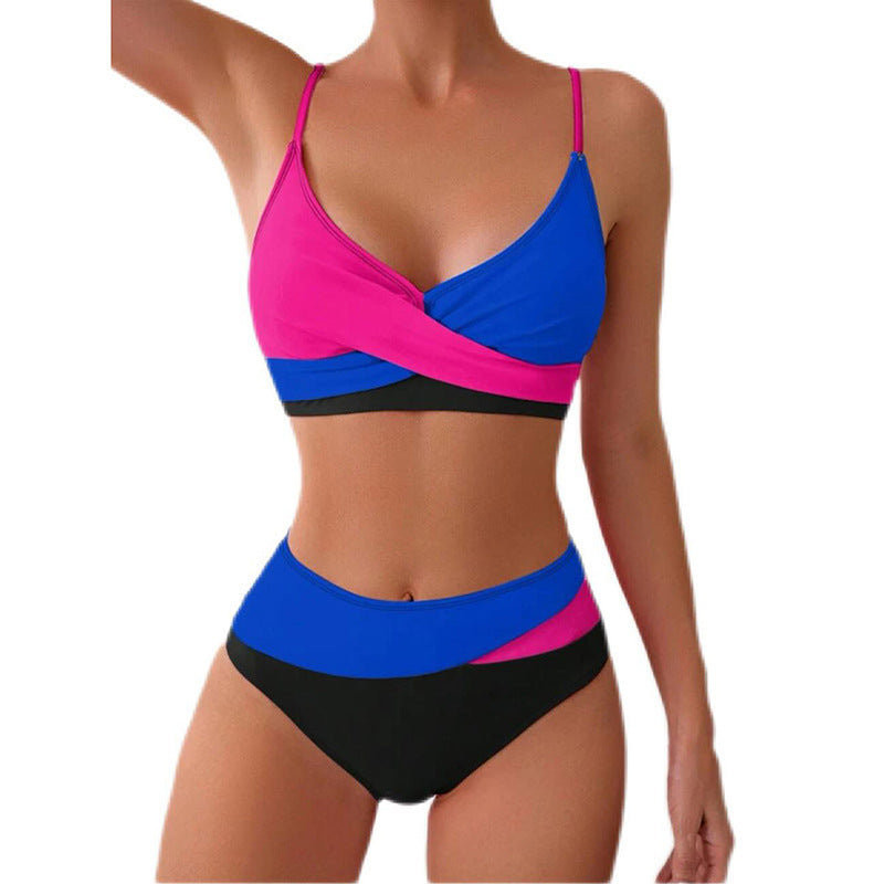Color Matching Bikini Split Swimsuit Women Beach Spring Swimsuit Bikini Bella Mia