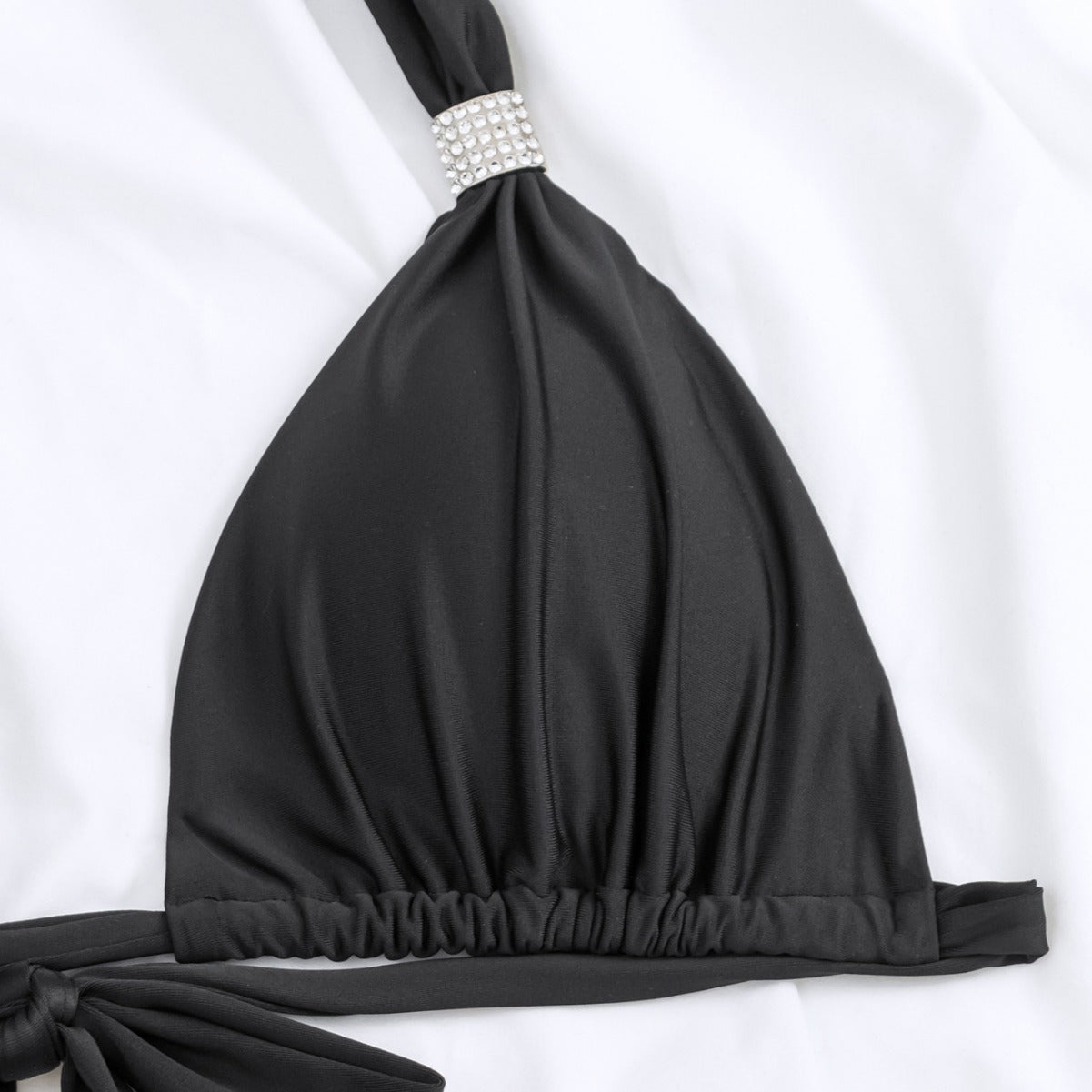 Bikini Solid Color Tied T Shaped Sexy Bikini Split Swimsuit Swimwear Bella Mia