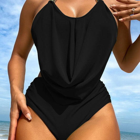 Solid Color Beach Bikini Swimsuit Sexy Halter Lace up Swimsuit Women Bella Mia