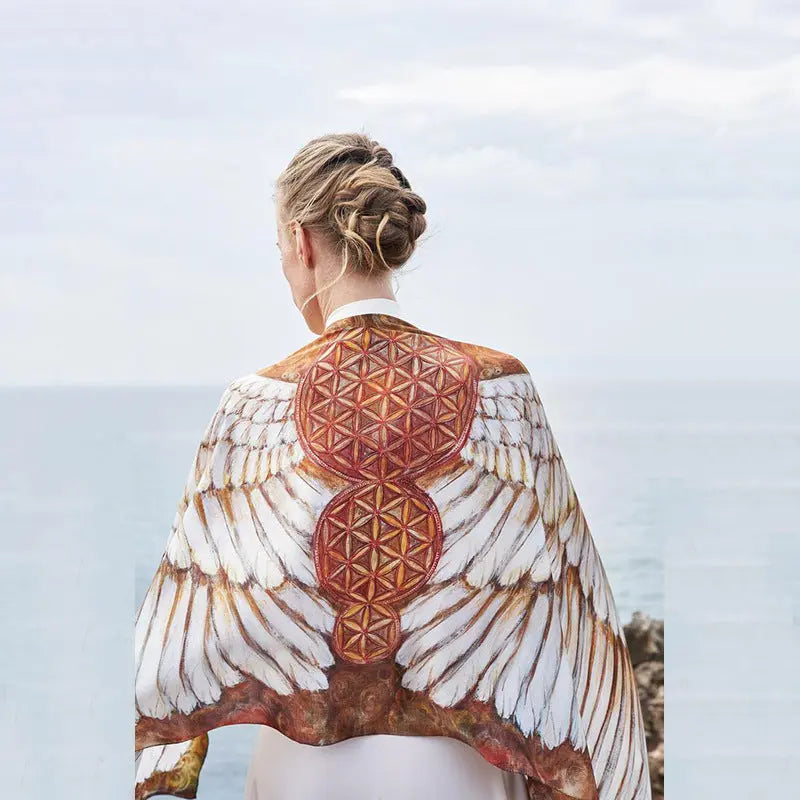 Printed Beach Towel Manga Ocean Wing Series Sexy Goddess Beach Shawl for Women Bella Mia