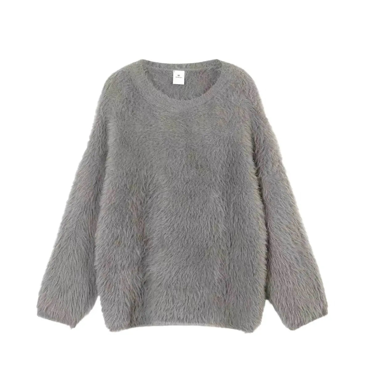 Color Imitation Marten round Neck Sweater Women Wind Soft Knitted Basic Bella Mia