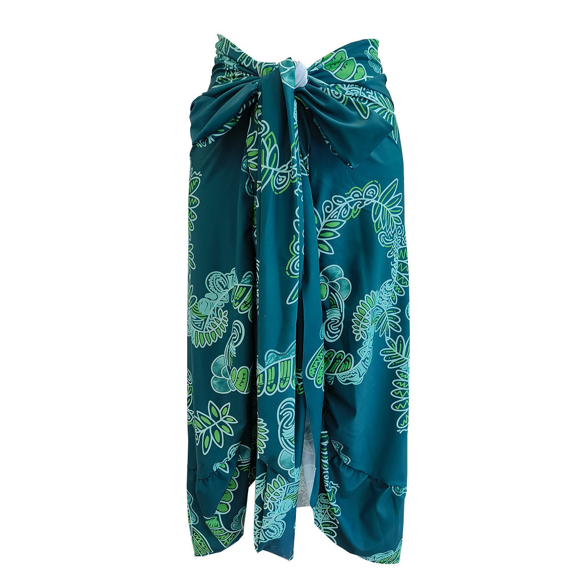 Asymmetric Ruffled Printing Sexy One Piece Swimsuit Women Two Piece Swimsuit Bella Mia