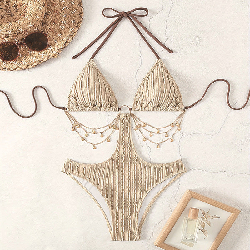 Lace up Sexy Cutout Bikini One Piece Swimsuit Women Sexy Beach Spring Swimsuit Bella Mia