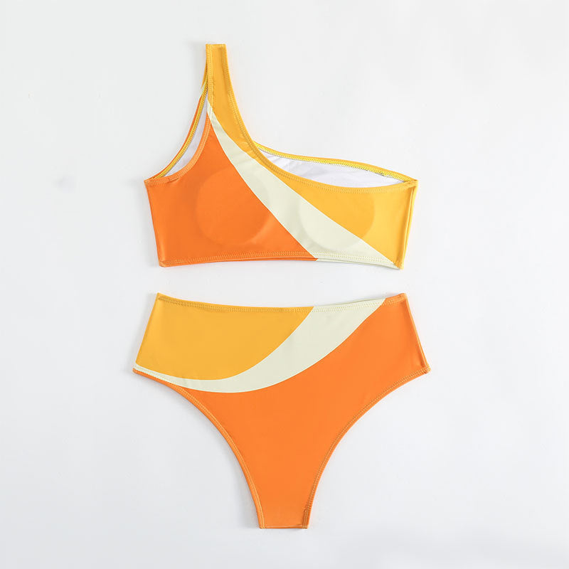 Bikini One Shoulder Sexy Split Swimsuit Women Beach Bikini Bella Mia
