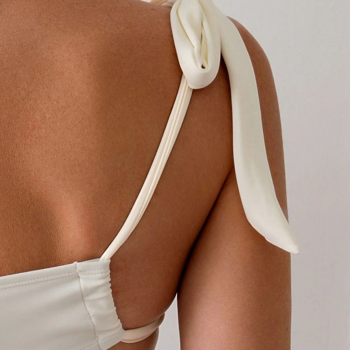 Swimsuit Women One Shoulder Lace Up High Grade Solid Color One Piece Swimsuit Hollow Out Cutout Spring Bathing Suit Bella Mia