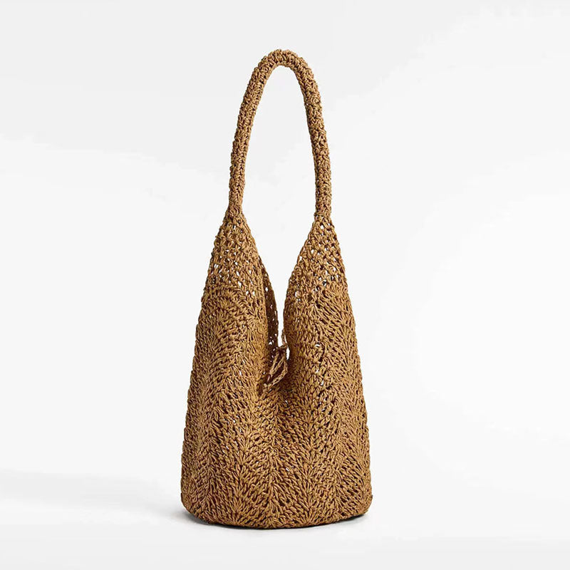 Shoulder Straw Bag Special Interest Design Portable Straw Bag Woven Bag Vacation Beach Bag Women Bag Bella Mia