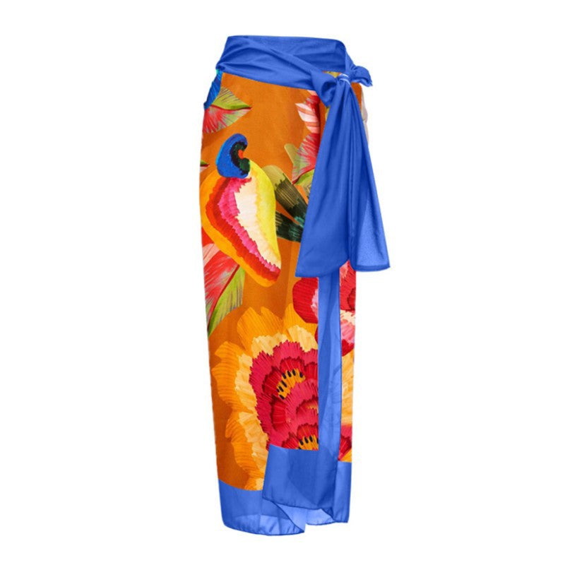 Women One Piece Swimming Sexy Print Two Piece Skirt Popular Swimsuit Bikini Bella Mia