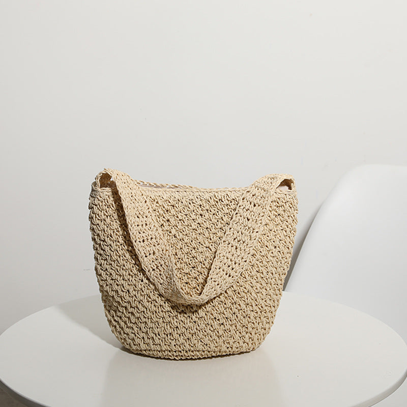 Hand Woven Bag Woven Bag Straw Bag Woven Bag Bucket Bag Seaside Vacation Beach Bag Bella Mia