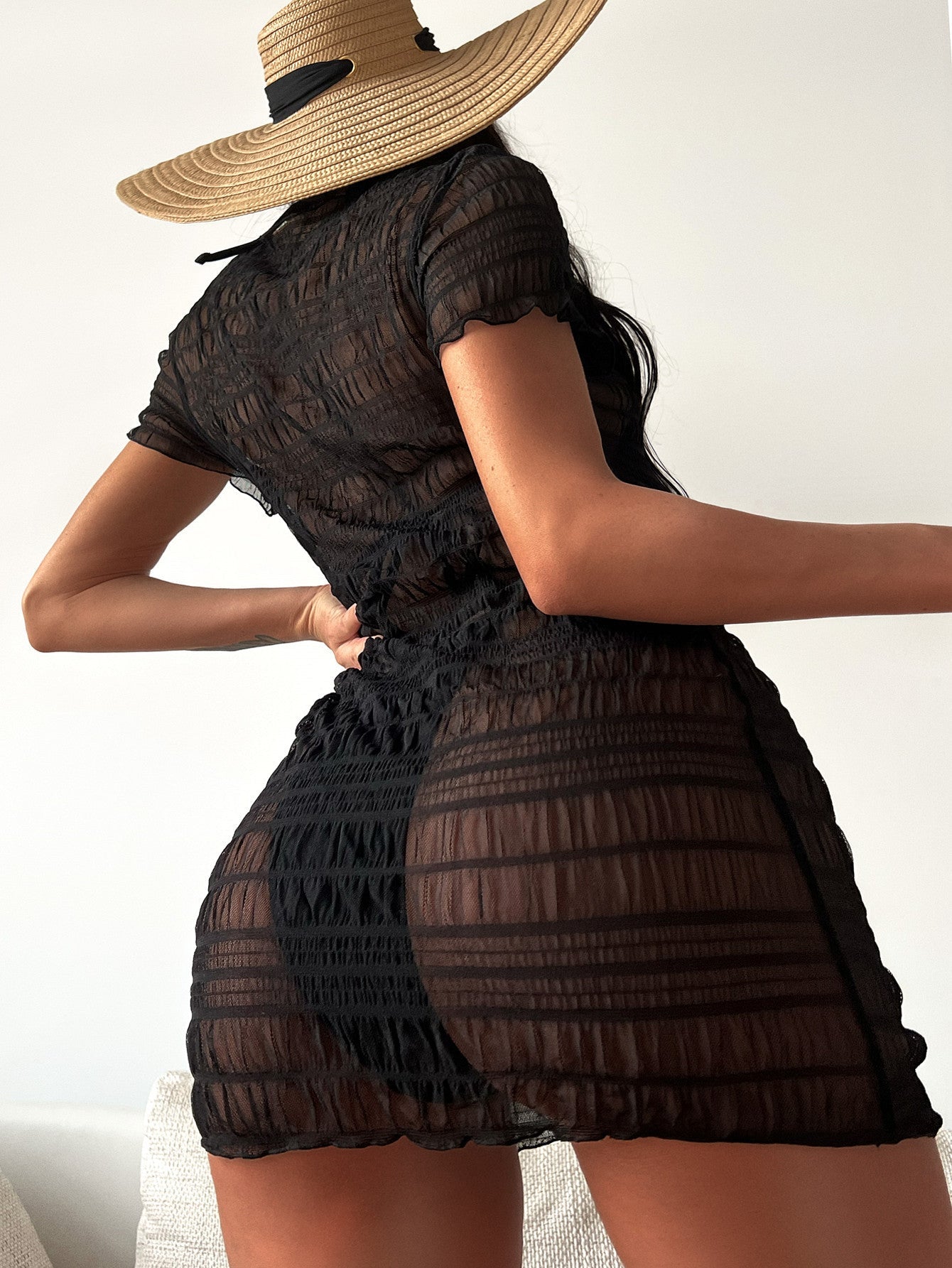 Three Piece Outer Single Swimsuit Bikini New Swimsuit Women Split Solid Color Swimsuit Bella Mia