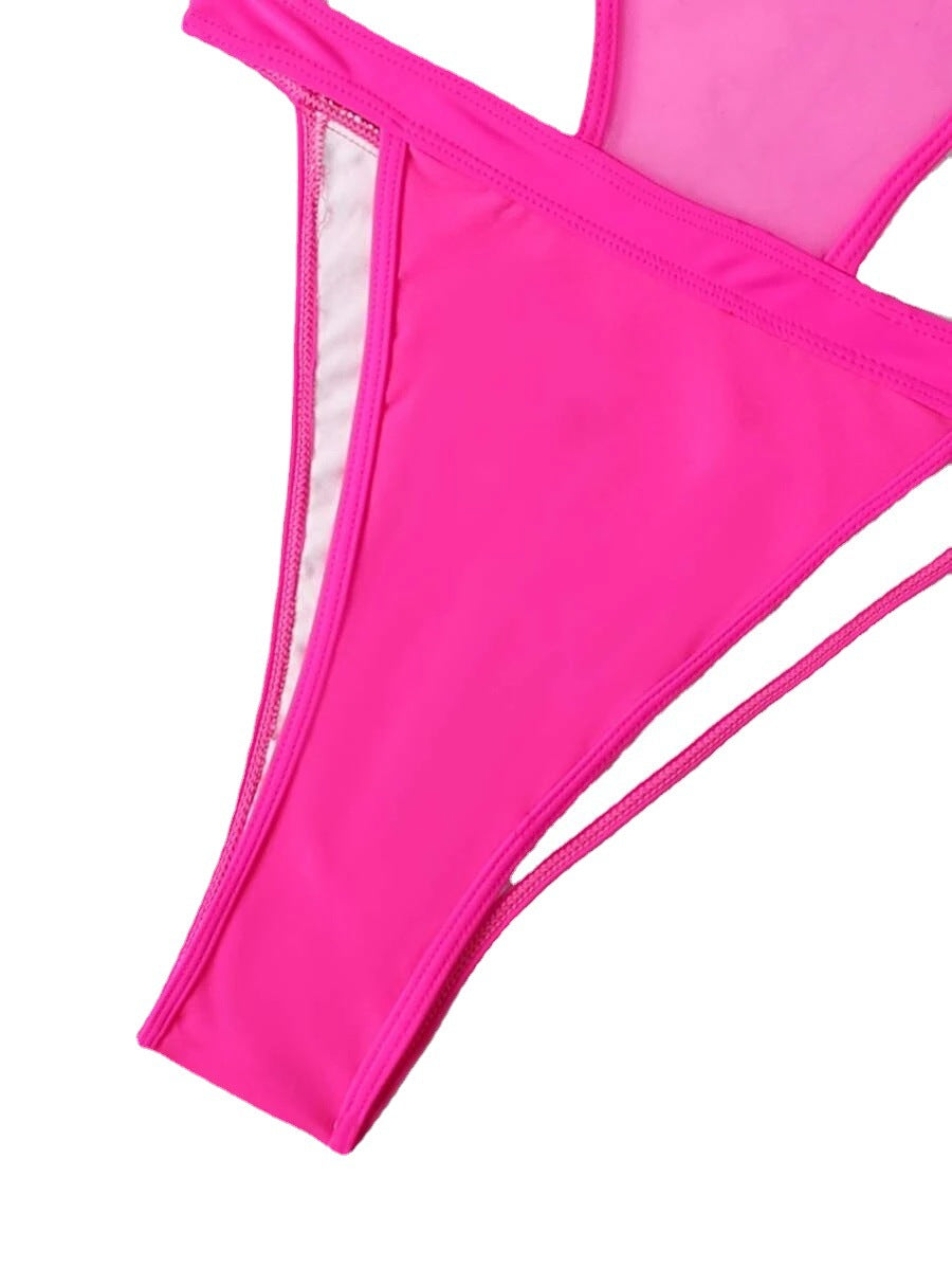 Solid Color Sexy Halter Multi Color Long Sleeve Blouse Sexy Swimsuit Bella Mia