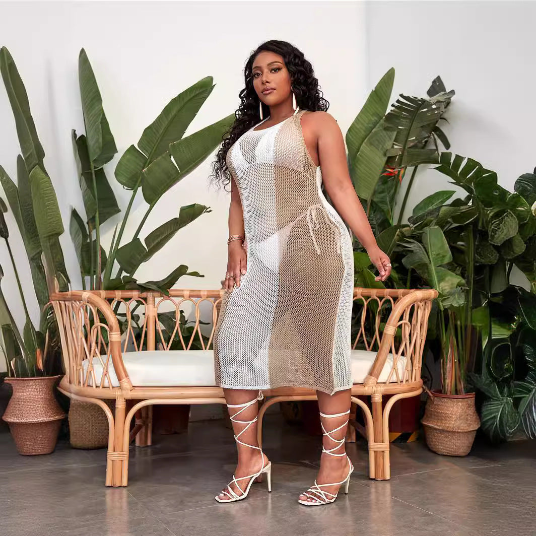 Sweater Swimsuit Blouse Summer Woolen Dress Hollow Out Cutout Out Women Clothing Sweater Bella Mia