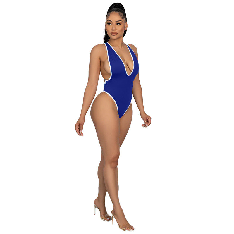 Sexy Women Clothing Bikini Three Point T Shaped Vest One Piece Swimsuit Bella Mia