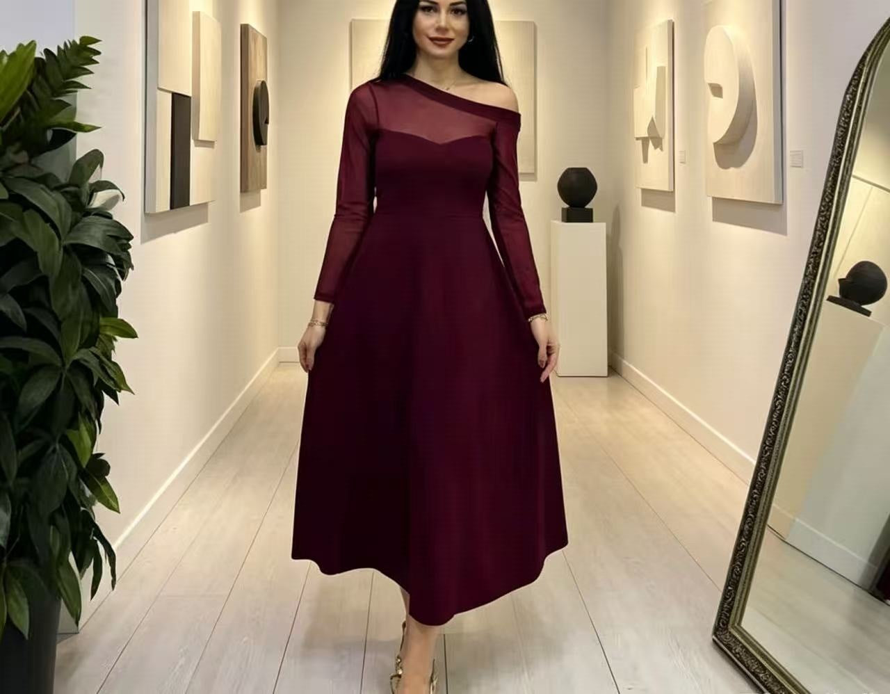 Supply Summer French Mesh Stitching Dress