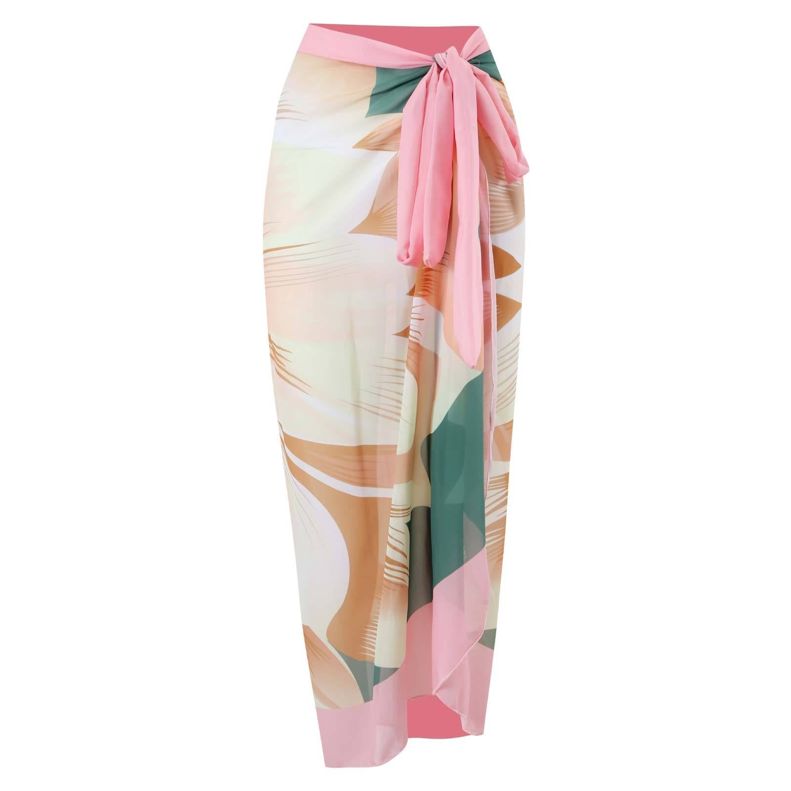 One Piece Swimsuit Women Skinny Slimming Retro Tied Swimsuit Suit Chiffon Swimsuits Bella Mia