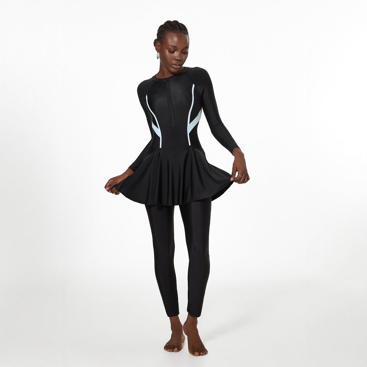 Swimwear Women Belly Covering One Long Sleeve Trousers Spring Surfing Diving Swimsuit Bella Mia