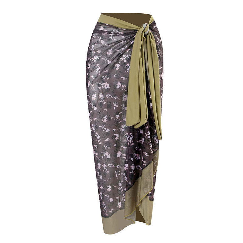 Split Double Sided Three Piece Set Retro Swimsuit Swimsuit Lace up Sand Bella Mia