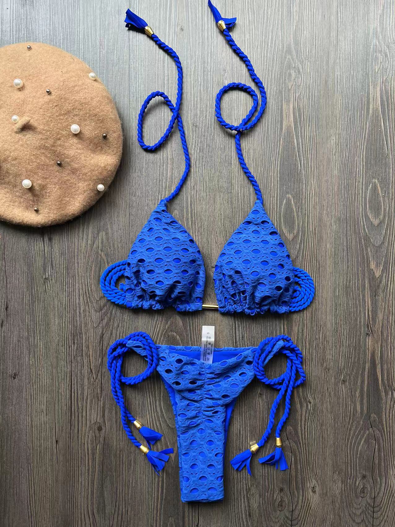 Braid Rope Hollow Out Cutout Out Fabric Bikini Swimsuit Bella Mia