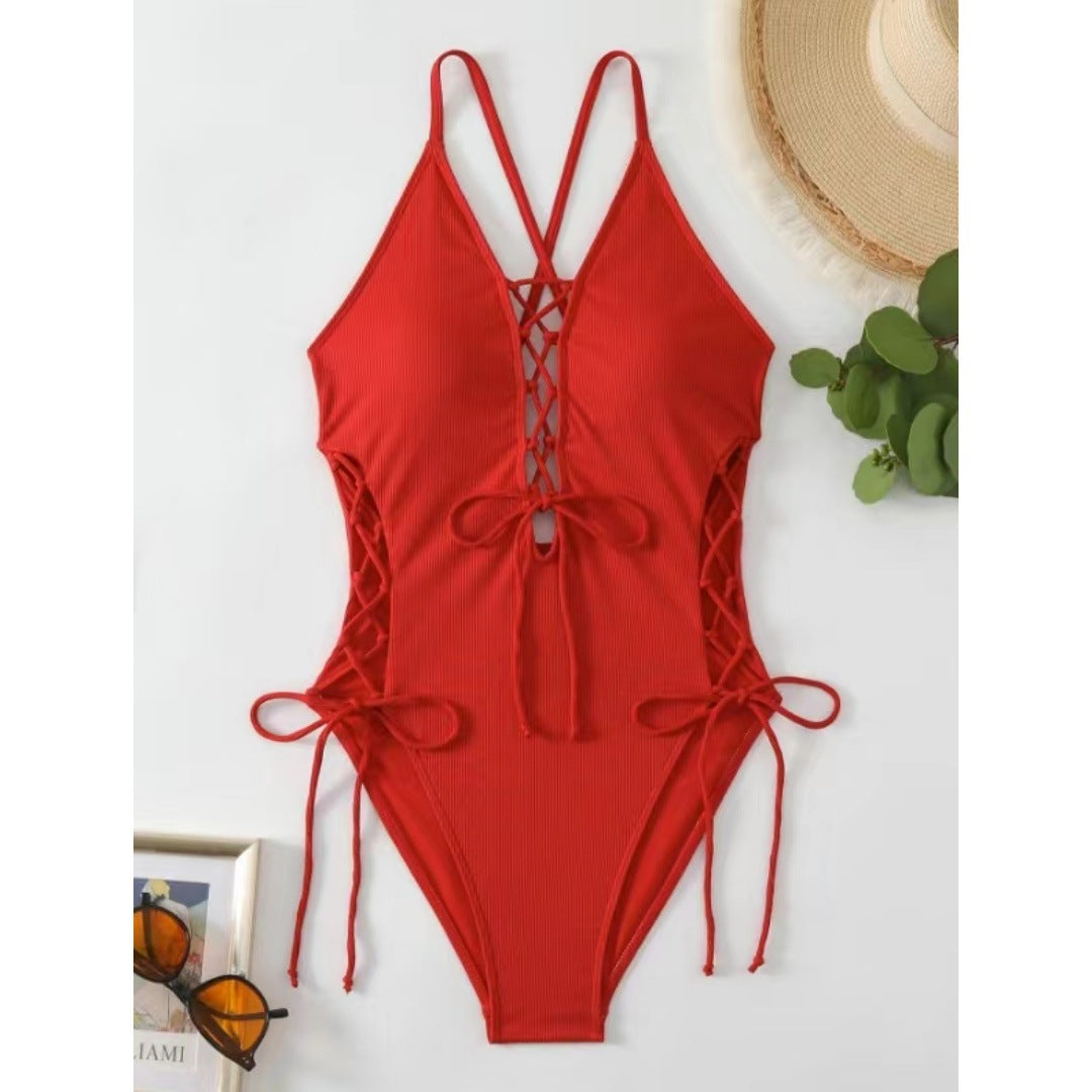 Sexy Backless Swimsuit Halter Swimwear Bikini Swimsuit Women Bella Mia