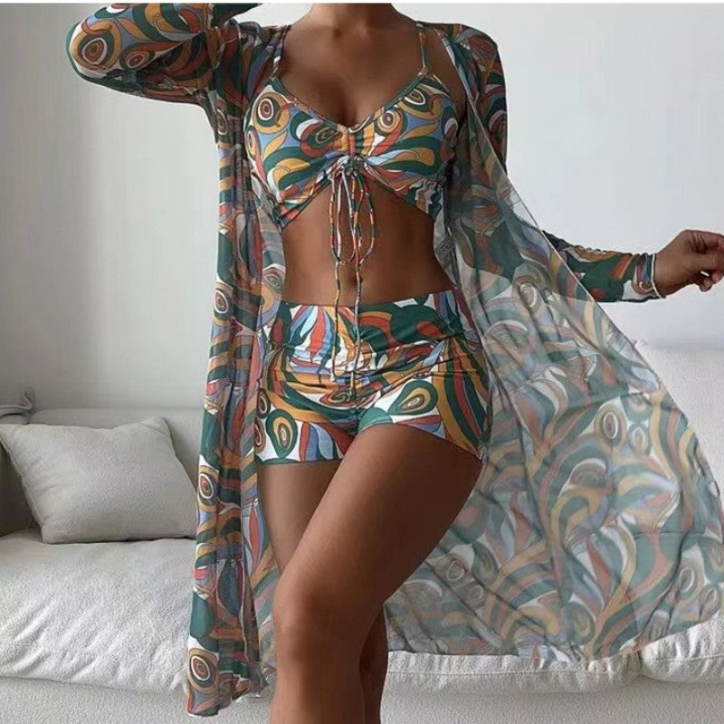 Swimsuit Women Three Piece Split Bikini Sexy High Waist Swimsuit Bella Mia