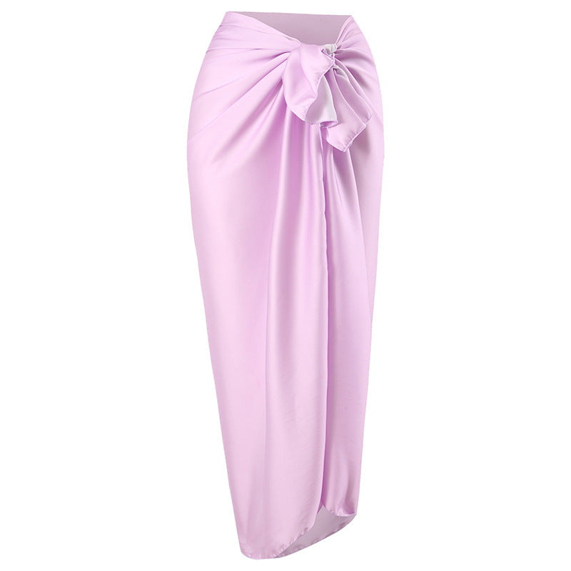 French Retro Printed One Piece Swimsuit Women Spring Vacation Beach Dress Three Piece Bikini Bella Mia