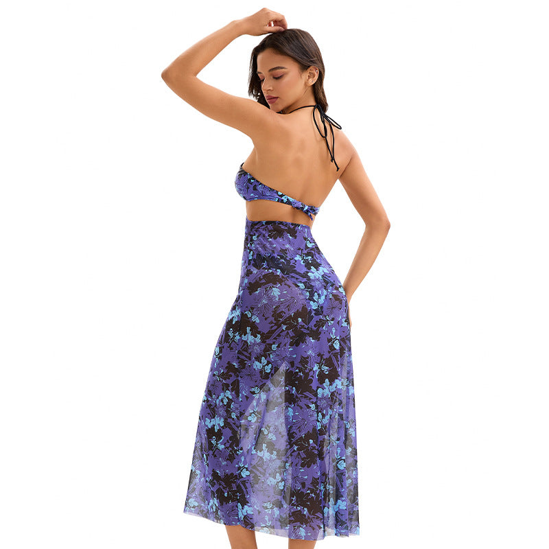 Women Two Piece Set Swimsuit Sexy Backless Triangle Split Swimsuit Bella Mia