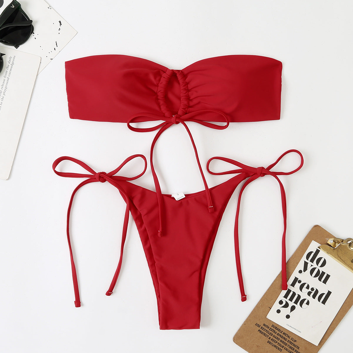 Double Sided Tube Top Lady Sexy Split Double Sided Bikini Latest Beach Swimsuit Bella Mia