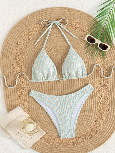 Swimsuit Women Sexy Split Bikini Vacation Hollow Out Cutout out Beach Swimsuit