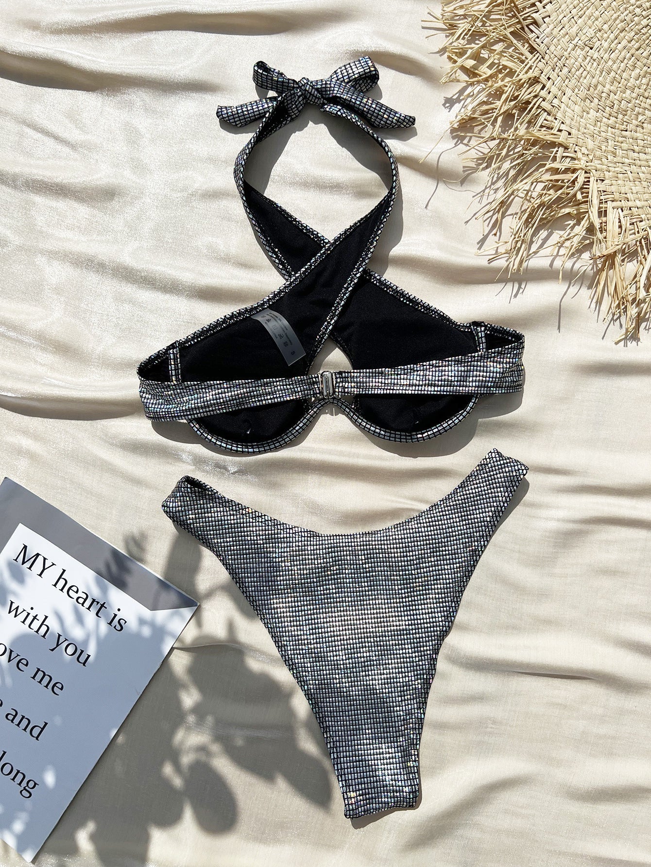 Women Seperated Swimwear Sexy Bronzing Steel Bracket Bikini Swimsuit Bikini Bella Mia