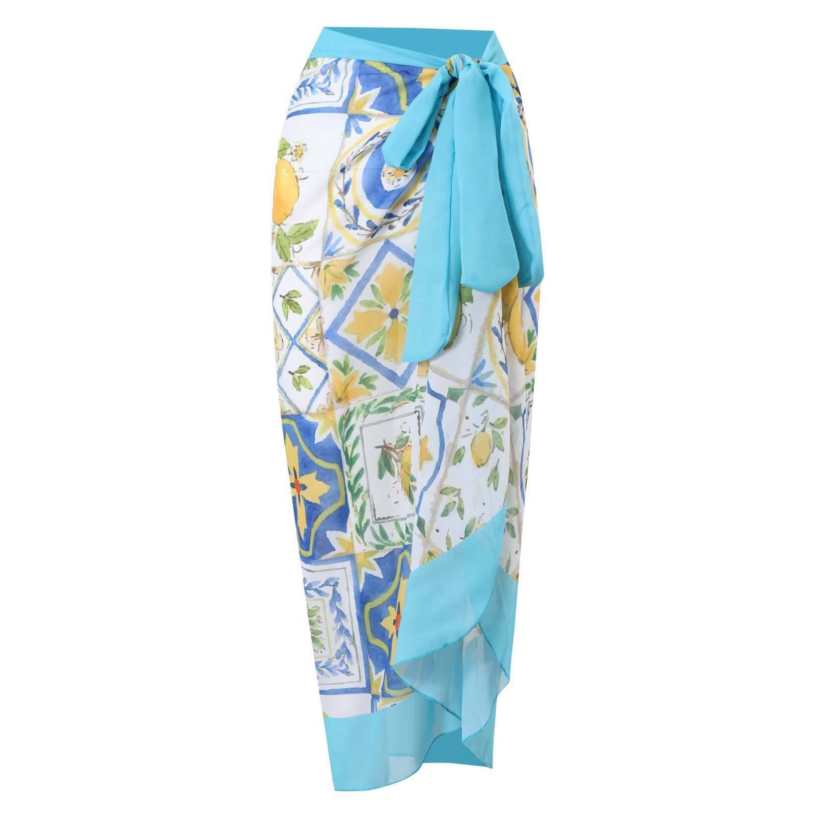 Swimsuit Women Bikini Leopard Print Ruffle Swimwear Bikini Chiffon Dress Bella Mia