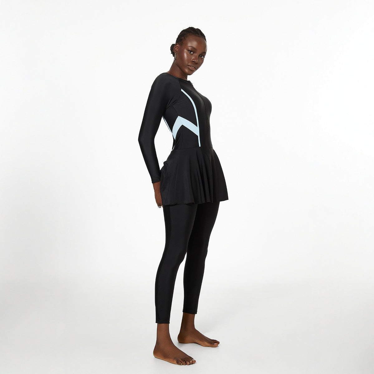 Swimwear Women Belly Covering One Long Sleeve Trousers Spring Surfing Diving Swimsuit Bella Mia