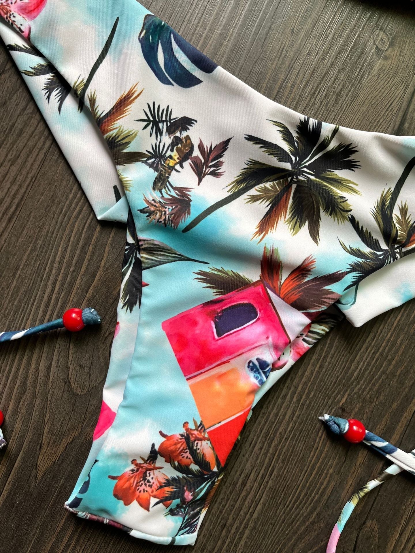 Women Sexy Split Triangle Bag Bikini Fresh Printed Swimsuit Bikini Bella Mia