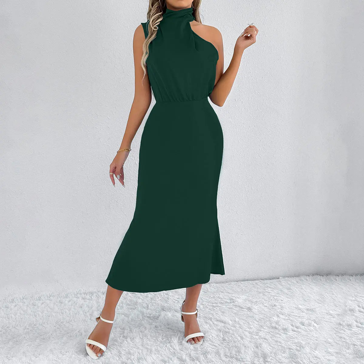 Women Clothing Summer Satin Dress Women High Grade Satin Maxi Dress Bella Mia