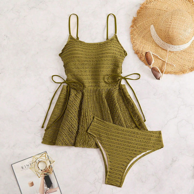 Suspender Dress Swimsuit Women High Sense Beach Spring Bikini Two Piece Sets Swimsuit Bella Mia