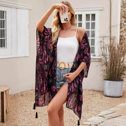 Sexy Tassel Blouse Seaside Holiday Pro Outdoor Holiday Shawl
